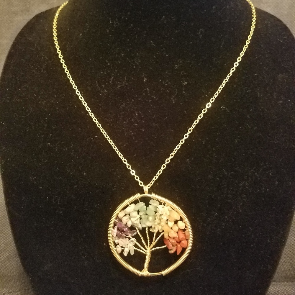 Believe In..by L&J Gold Necklace & Earrings Set